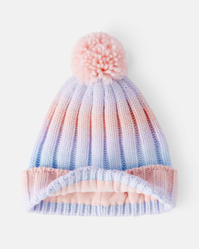 slide 2 of 2, Carter's Toddler Girl 2-Piece Ombre Winter Hat & Mittens - Purple Multi 2T4T, 2 pc