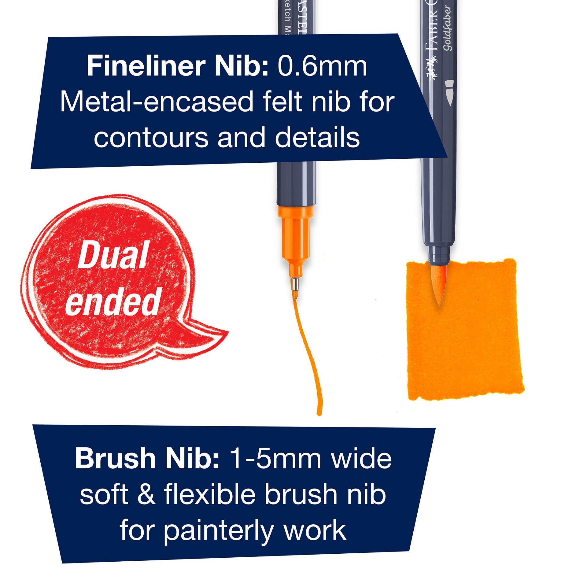 slide 3 of 7, Faber-Castell Manga Goldfaber Sketch Markers, 1 ct