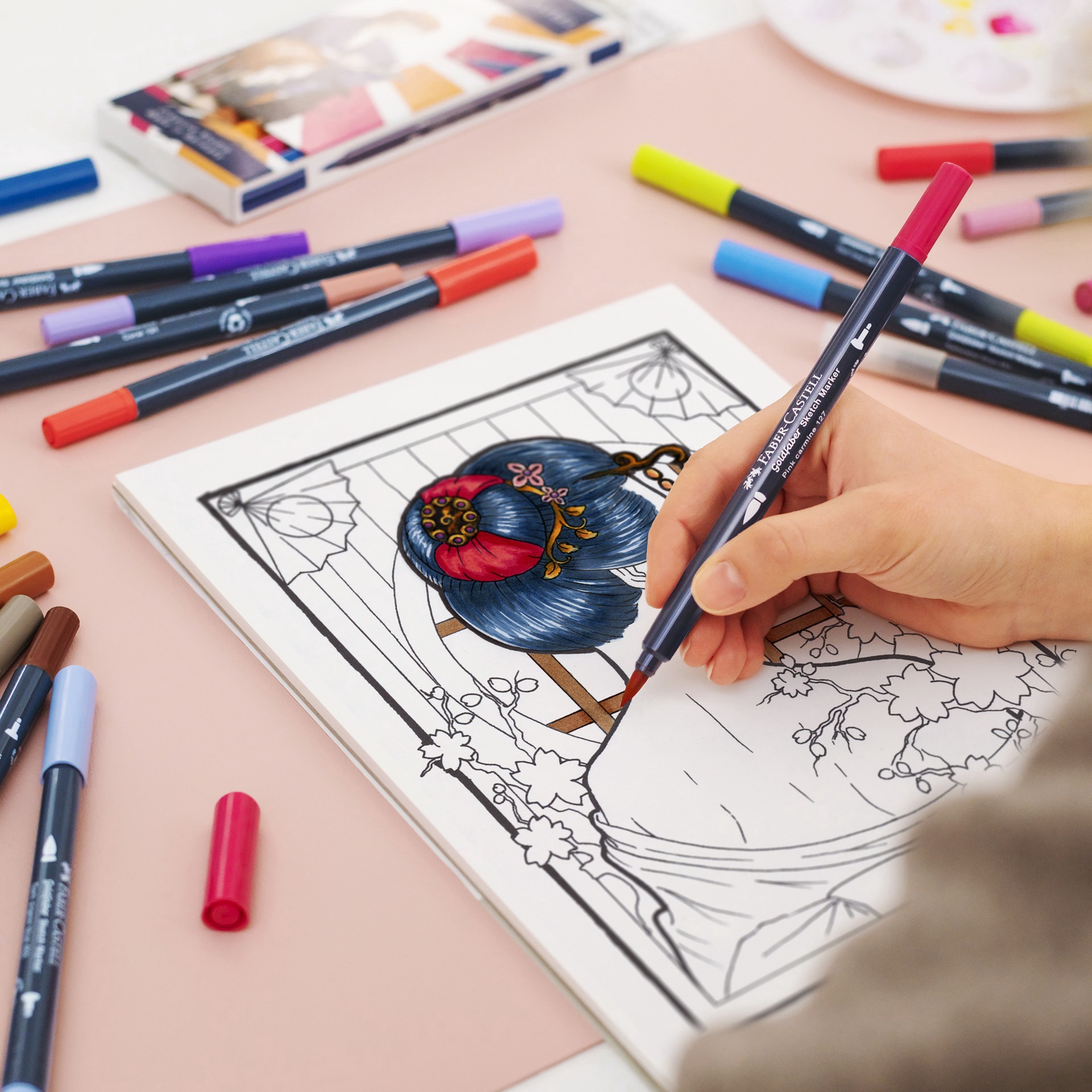 slide 4 of 7, Faber-Castell Manga Goldfaber Sketch Markers, 1 ct