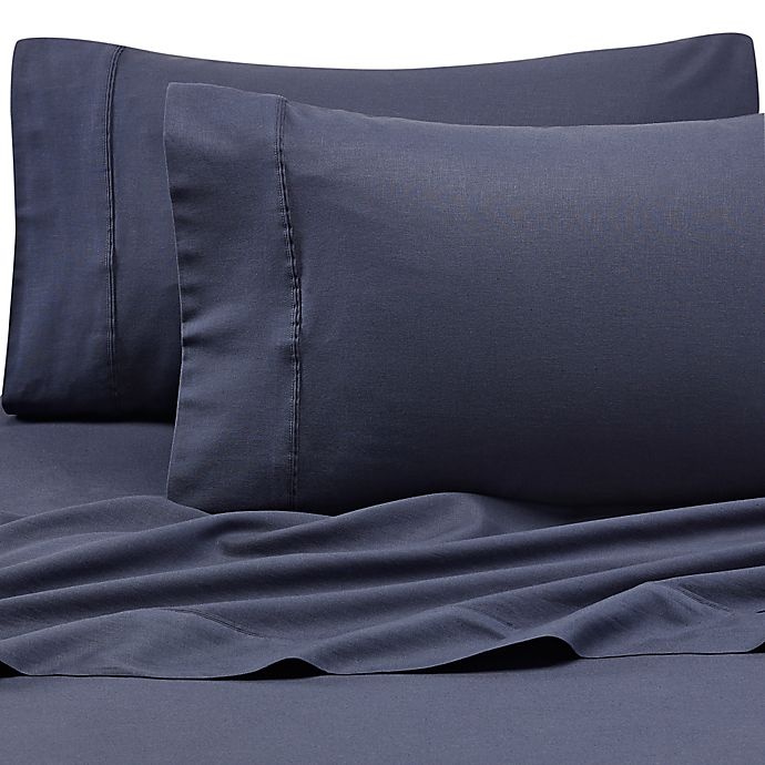 slide 1 of 1, Kenneth Cole Reaction Home 400-Thread-Count King Sheet Set - Navy, 1 ct