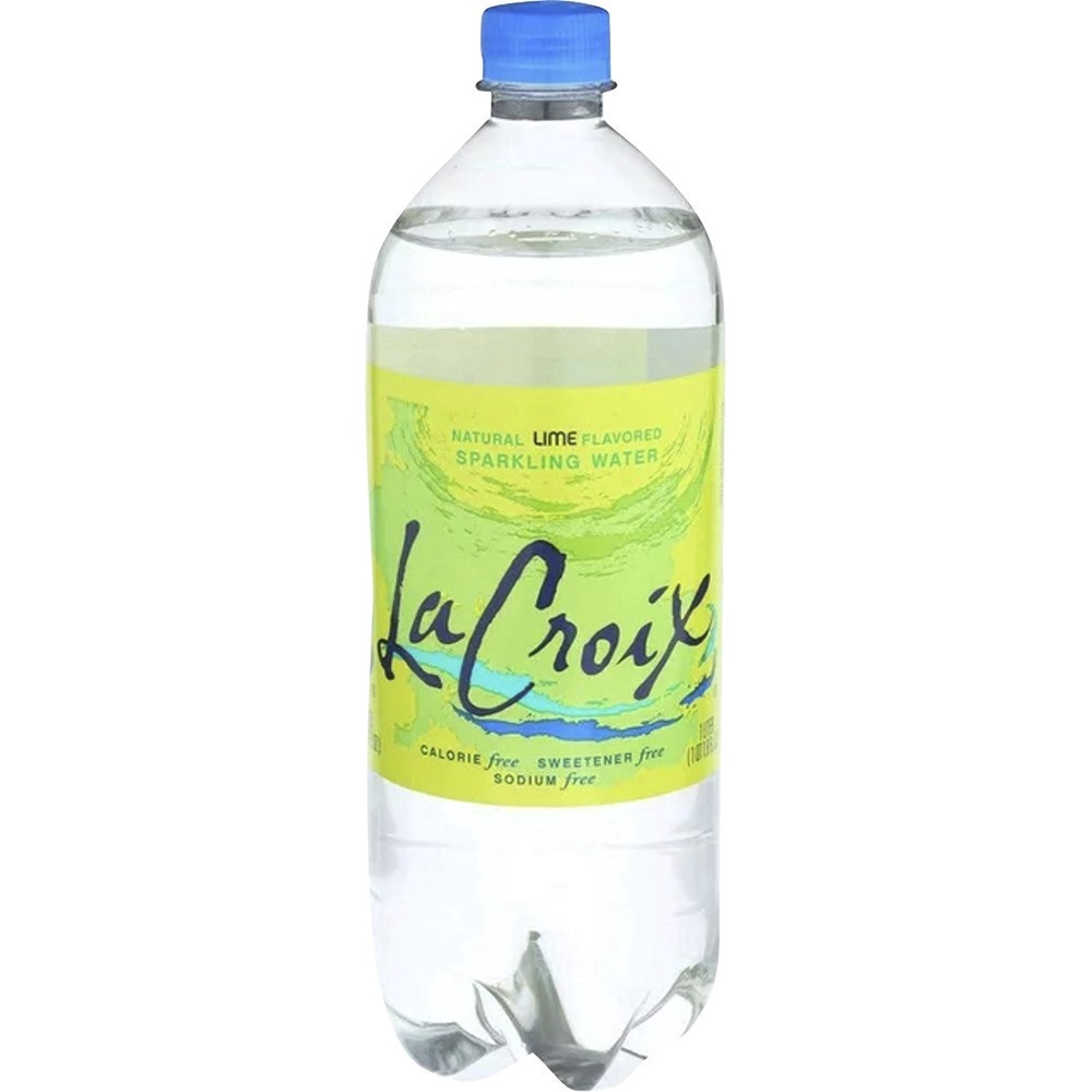 slide 1 of 1, La Croix Lacroix Sparkling Lime - 1 liter, 33.8 oz