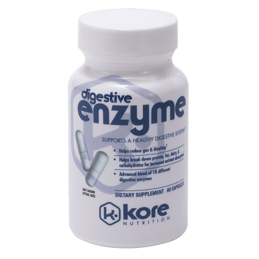 slide 1 of 1, Kore Nutrition Digestive Enzyme Capsules, 60 ct