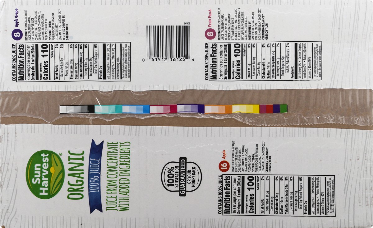 slide 2 of 12, Sun Harvest 100% Organic Juice Boxes - 32 ct, 32 ct