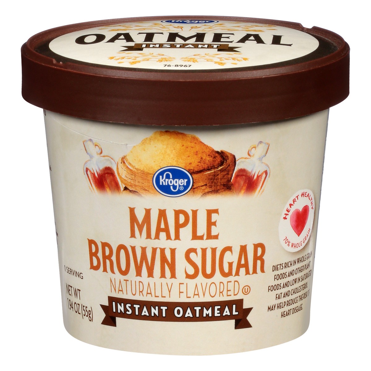 slide 8 of 11, Kroger Maple & Brown Sugar Instant Oatmeal, 1.94 oz