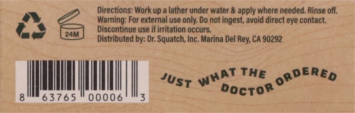 slide 7 of 12, Dr. Squatch Zero Grit Cool Fresh Aloe Men's Natural Soap 5 oz, 5 oz
