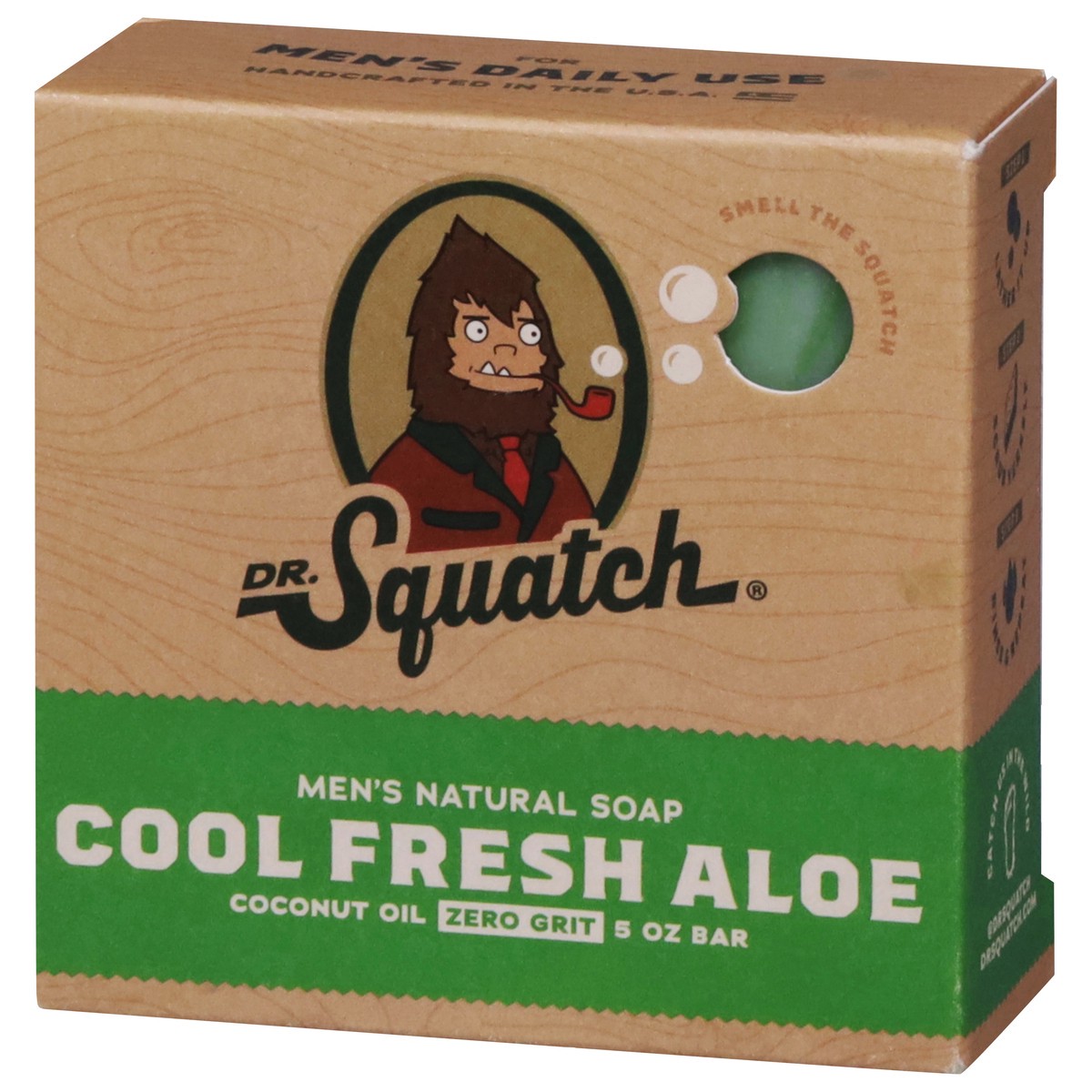 slide 9 of 12, Dr. Squatch Zero Grit Cool Fresh Aloe Men's Natural Soap 5 oz, 5 oz