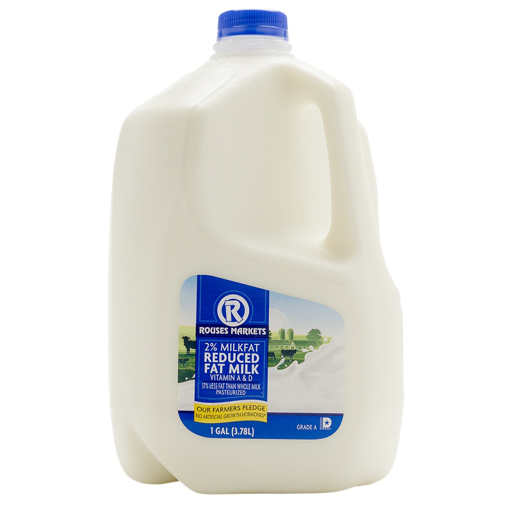 slide 1 of 1, Rouses 2% Low Fat Milk, 1 gal