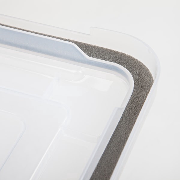 slide 8 of 10, Iris Watertight File Box - Clear, 32 qt