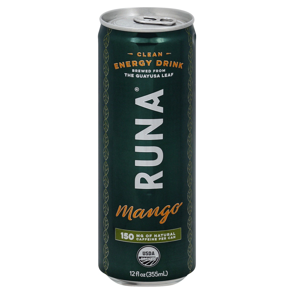 slide 1 of 4, RUNA Energy Drink, Clean, Mango - 12 fl oz, 12 fl oz