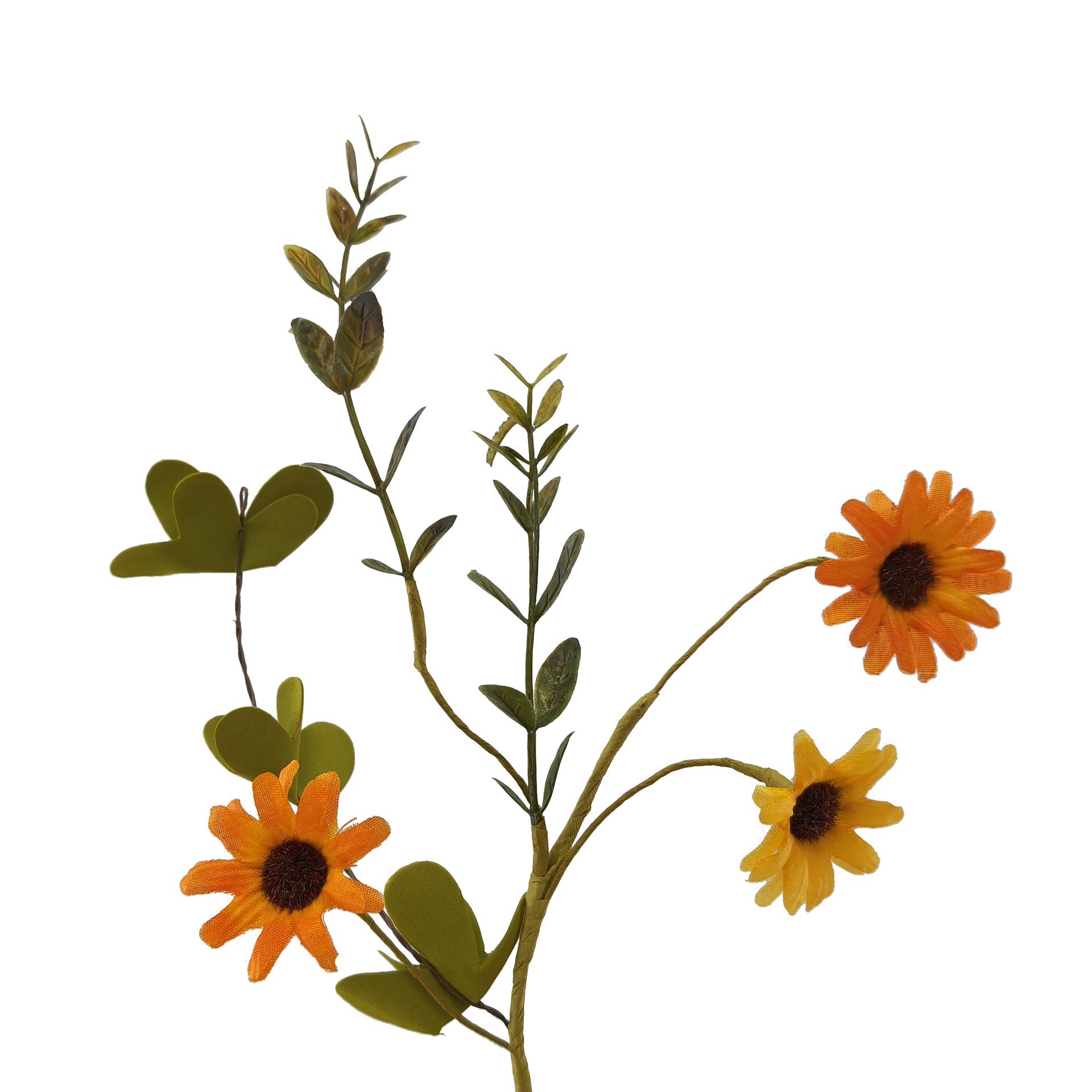 slide 3 of 3, 5ft. Orange Daisy Coiled Garland By Ashland, 5 ft