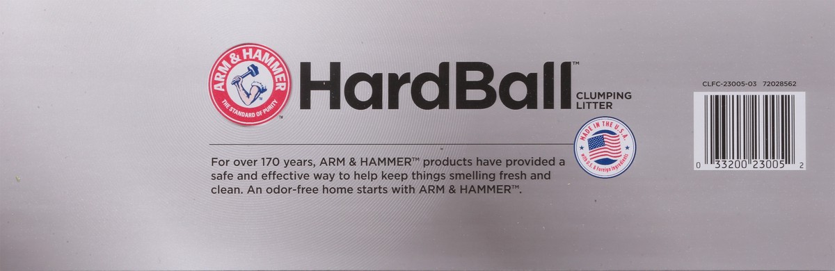 slide 12 of 12, ARM & HAMMER Hardball Lightweight Cat Litter, Multi-Cat Clumping Litter, No-Mess Scooping, 7 lb, 7 lb