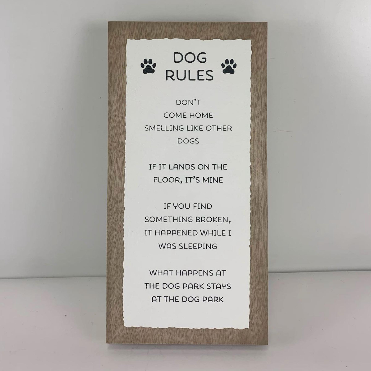slide 1 of 1, NV Dog Rules Box Deckled Paper, 1 ct