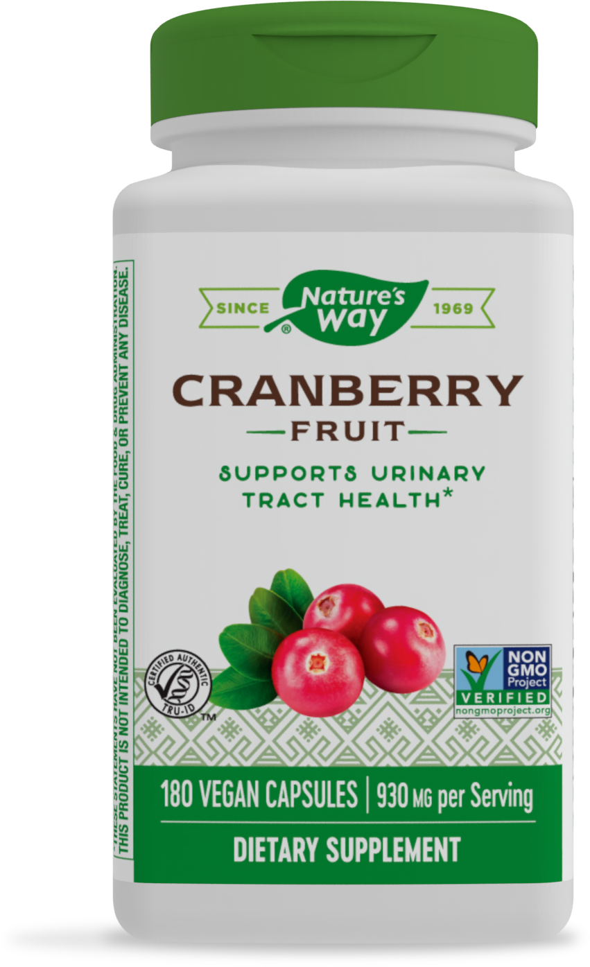 slide 1 of 1, Nature's Way Premium Herbal Cranberry Fruit, 930 mg per serving, 180 Vcaps, 180 ct