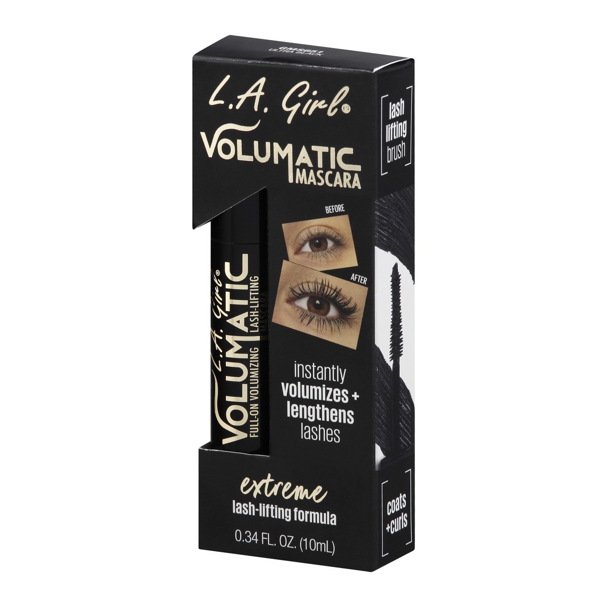 slide 4 of 12, La Girl Volumatic Mascara Ultra Black, 0.34 oz