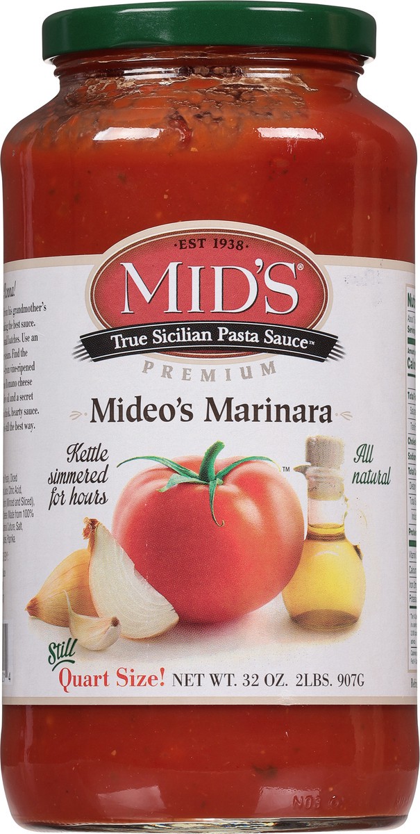 slide 6 of 9, Mid's Premium Mideo's Marinara Pasta Sauce 1 32 oz, 32 oz