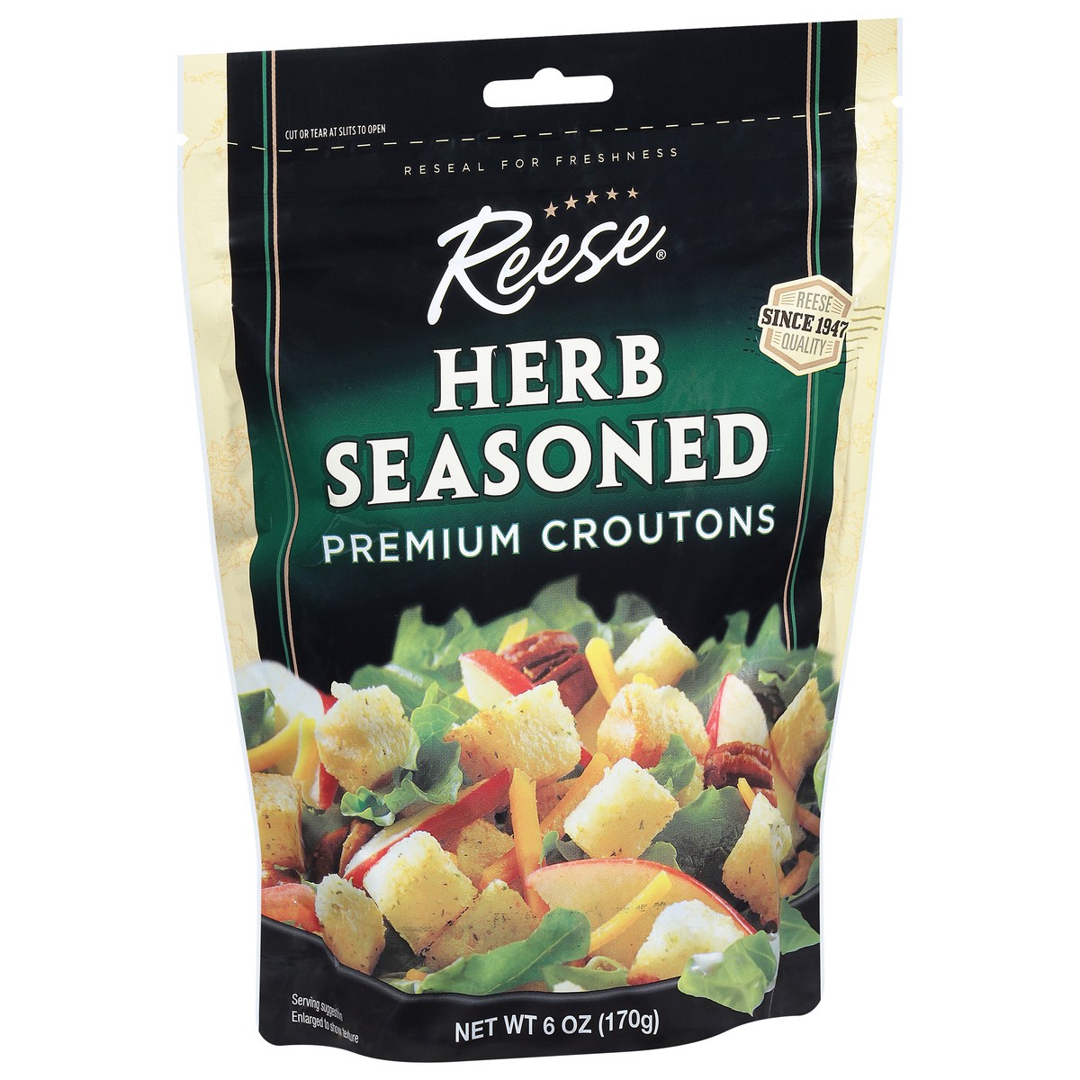 slide 2 of 9, Reese Premium Herb Seasoned Croutons 6 oz, 6 oz