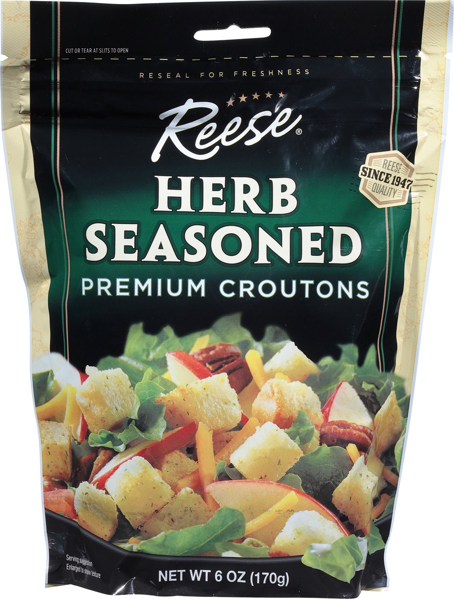 slide 5 of 9, Reese Premium Herb Seasoned Croutons 6 oz, 6 oz