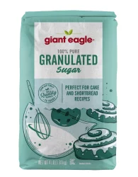 Giant Eagle Granulated Sugar, 100% Pure