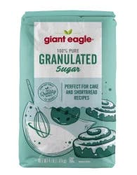 Giant Eagle Granulated Sugar, 100% Pure