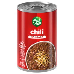 Food Club No Beans Chili 15 oz