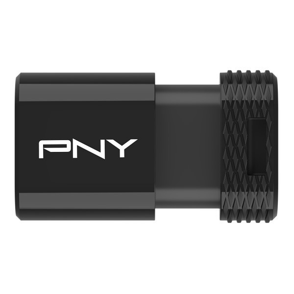 slide 3 of 10, PNY Elite-X Fit Type-C USB 3.2 Flash Drive, 128GB, Black, 1 ct