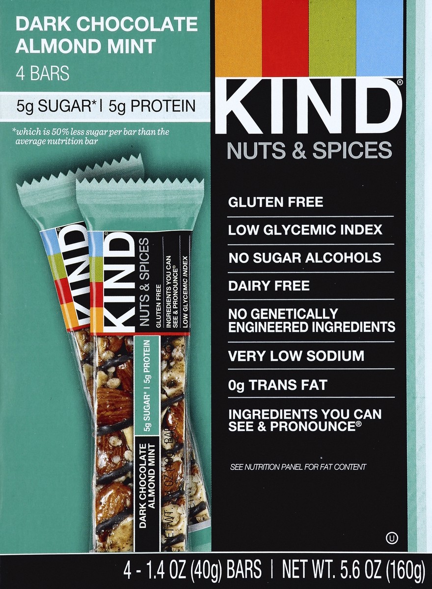 slide 1 of 8, KIND Nuts & Spices Bars 4 ea, 4 ct