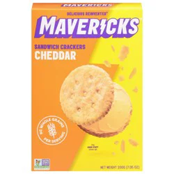Mavericks Cheddar Sandwich Crackers 7.05 oz