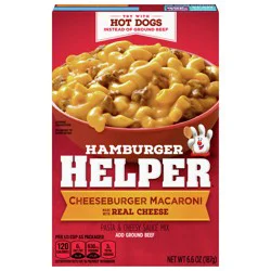 Hamburger Helper Cheeseburger Macaroni, Made With Real Cheese, 6.6 oz.