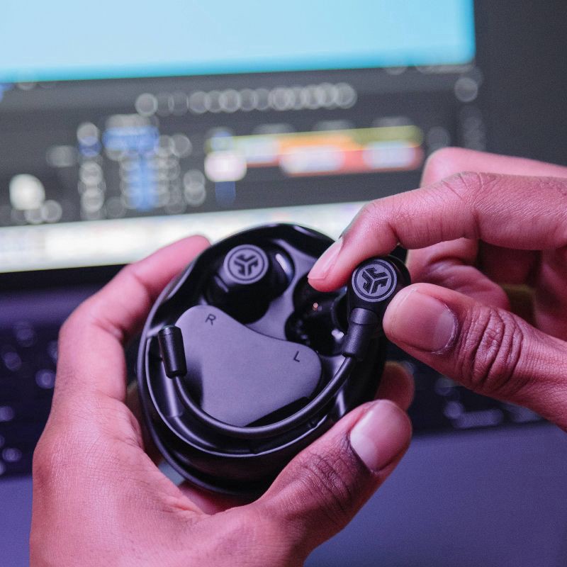 slide 10 of 17, JLab Work Buds True Wireless Bluetooth Earbuds - Black, 1 ct