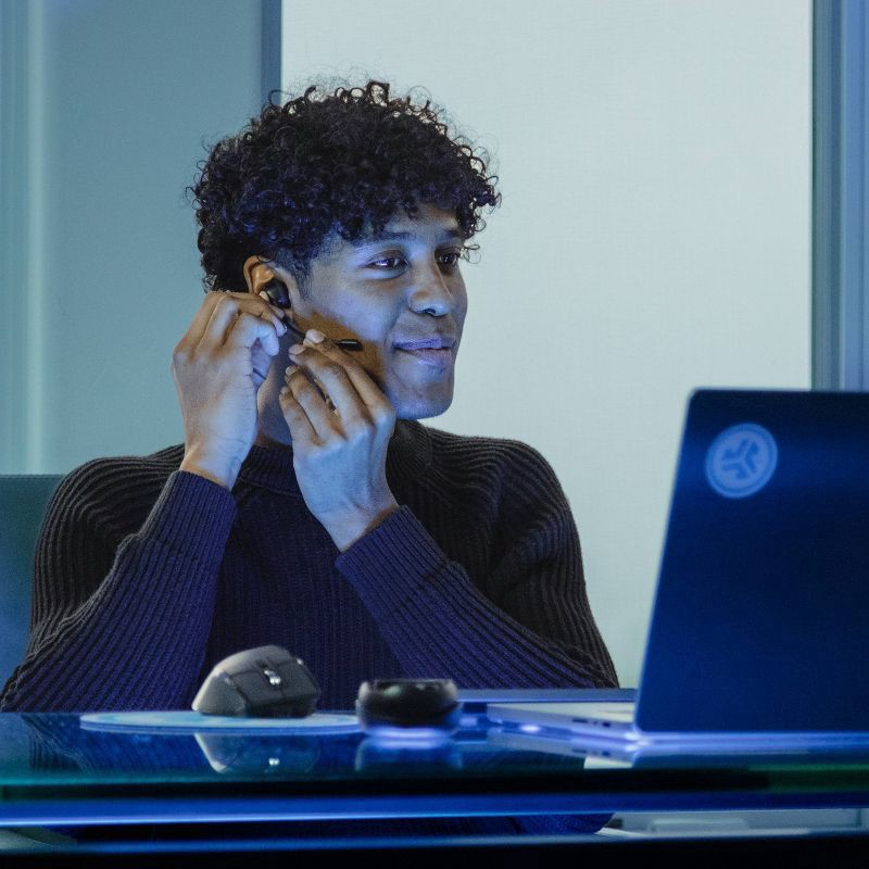 slide 5 of 17, JLab Work Buds True Wireless Bluetooth Earbuds - Black, 1 ct