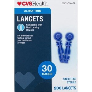 slide 1 of 1, Cvs Health Ultra Thin 30 Gauge Lancets, 200 Ct, 1 ct