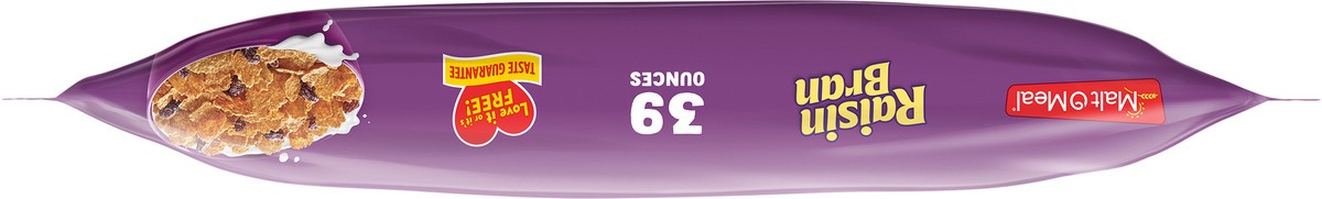 slide 4 of 7, Malt-O-Meal Raisin Bran Cereal, Family Size Breakfast Cereal, 39 OZ Bag, 39 oz