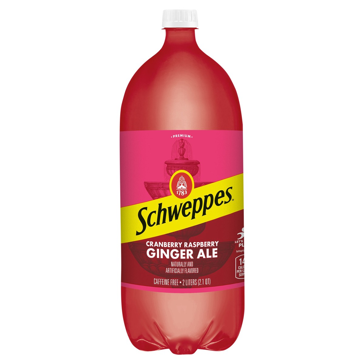 slide 6 of 12, Schweppes Caffeine Free Cranberry Raspberry Ginger Ale 2 lt, 2 liter