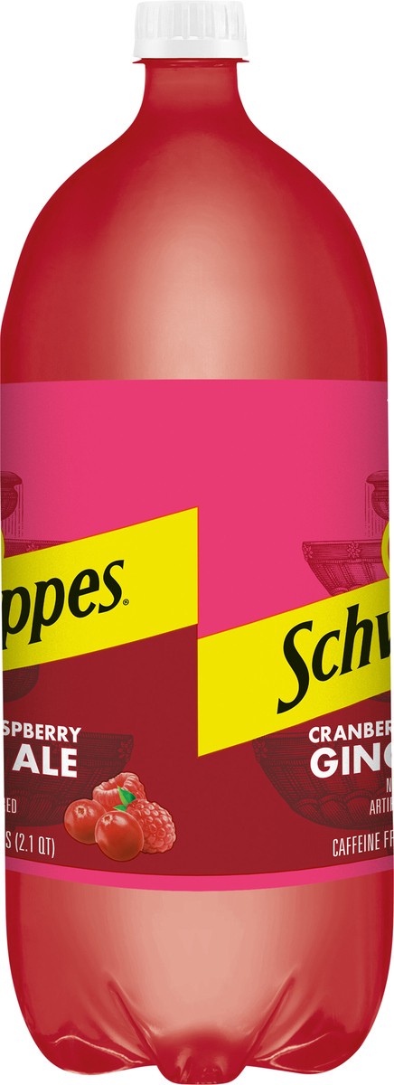 slide 5 of 12, Schweppes Caffeine Free Cranberry Raspberry Ginger Ale 2 lt, 2 liter