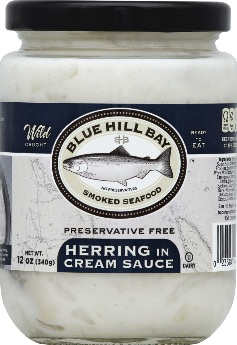 slide 2 of 2, Blue Hill Bay Herring in Cream Sauce, 12 oz