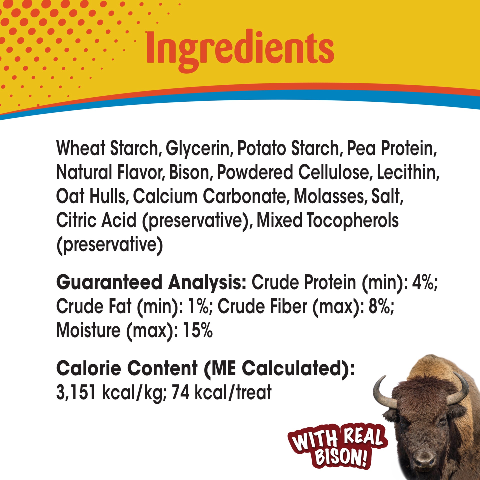 slide 5 of 9, Nylabone Edibles Bison Natural Nubz, 12 ct