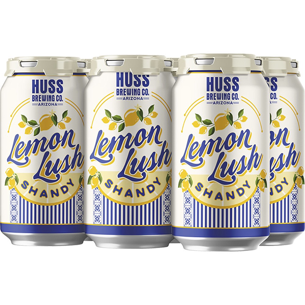 slide 1 of 1, Huss Brewery Huss Lemon Lush Shandy, 6 ct; 12 oz