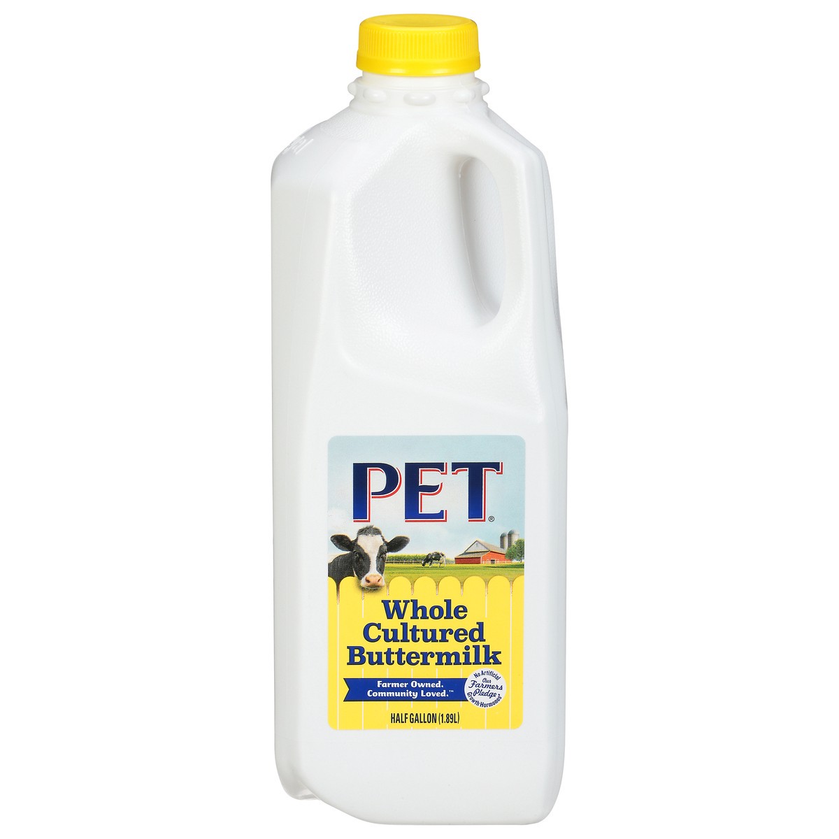 slide 1 of 5, PET Dairy Dairy Whole Cultured Buttermilk, Buttermilk Half Gallon - 1 Jug, 1/2 gal