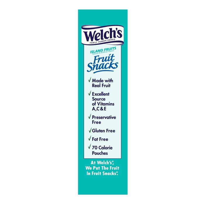 slide 5 of 19, Welch's Island Fruit Fruit Snacks 0.8oz Pouches - 22ct Box, 22 ct