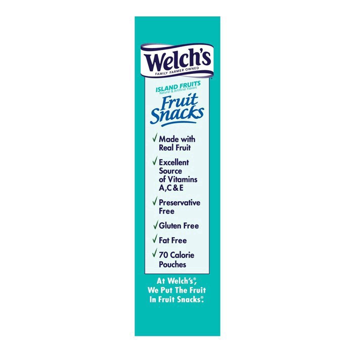 slide 13 of 19, Welch's Island Fruit Fruit Snacks 0.8oz Pouches - 22ct Box, 22 ct