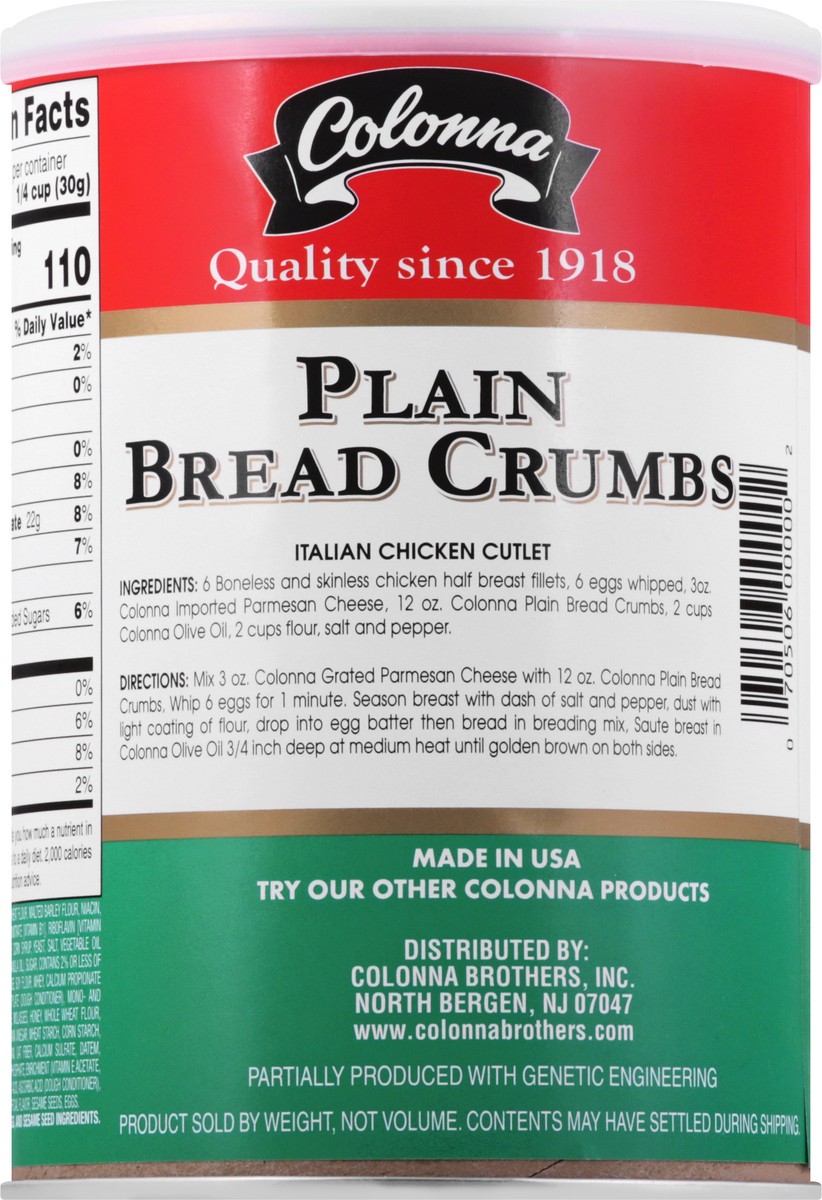 slide 5 of 9, Colonna Plain Bread Crumbs 13 oz, 13 oz