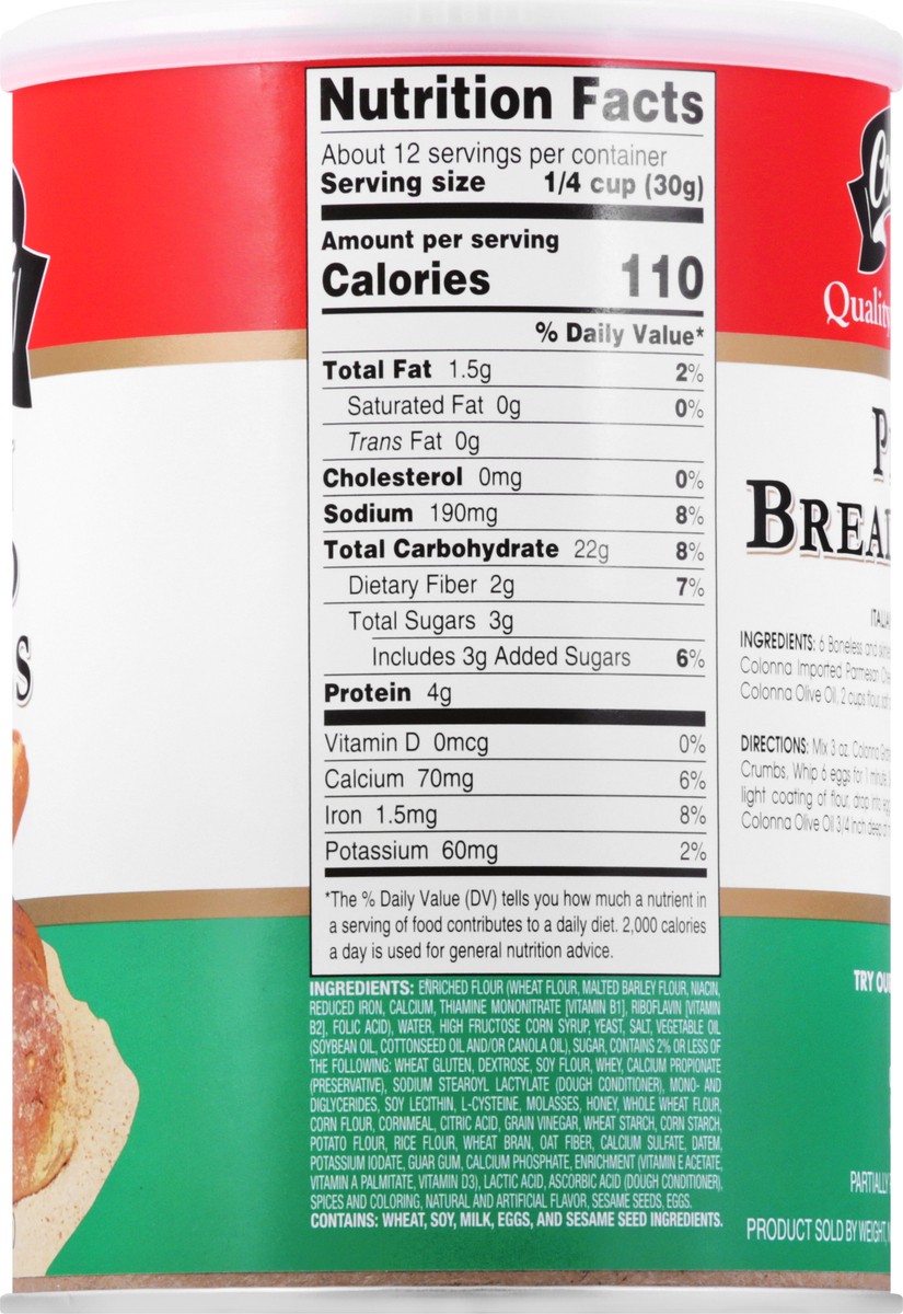 slide 8 of 9, Colonna Plain Bread Crumbs 13 oz, 13 oz