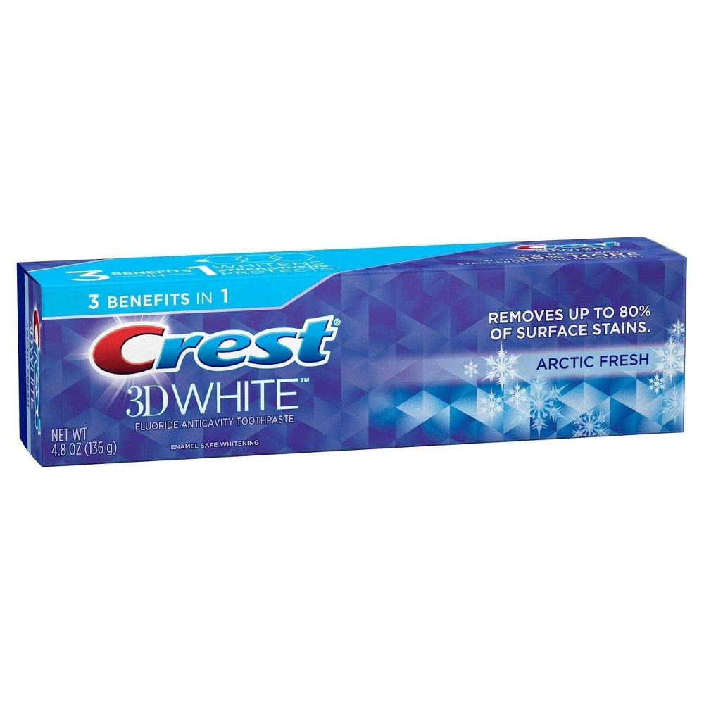 slide 3 of 5, Crest 3D White, Whitening Toothpaste, Arctic Fresh, 4.1 oz