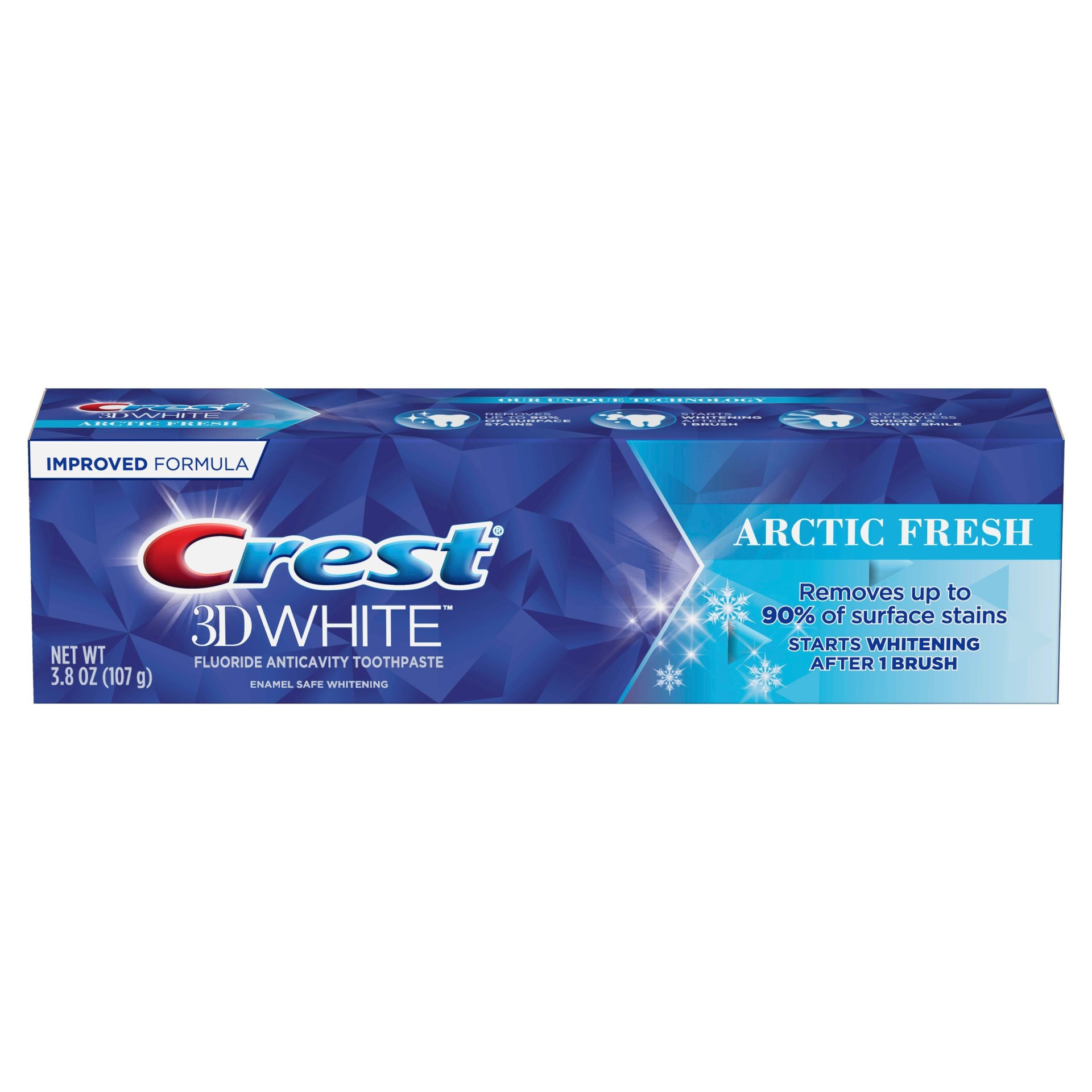 slide 1 of 5, Crest 3D White, Whitening Toothpaste, Arctic Fresh, 4.1 oz