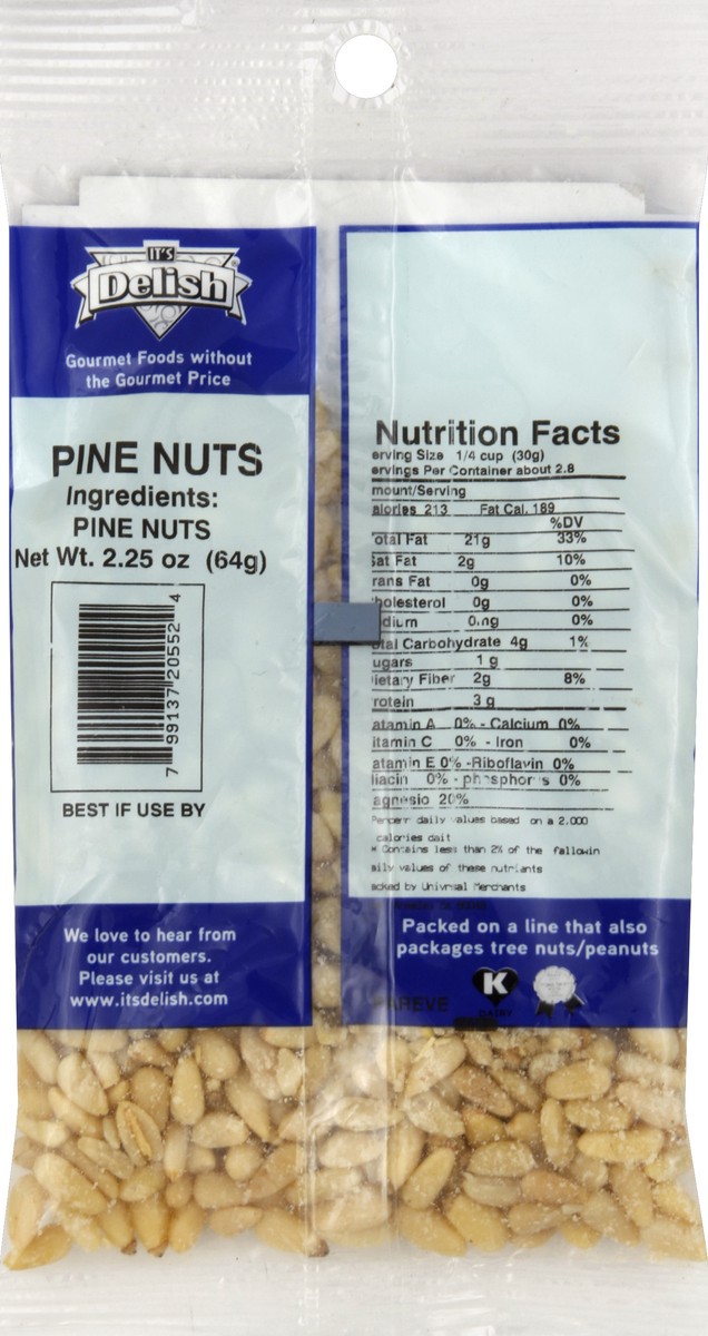slide 4 of 4, It's Delish Pine Nuts 2.25 oz, 2.25 oz