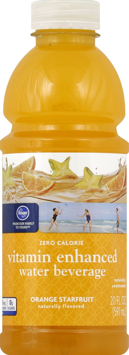 slide 3 of 4, Kroger Vitamin Enhanced Water - Orange Starfruit, 20 fl oz