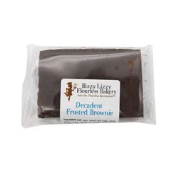 Bizzy Lizzy Flourless Bakery Decadent Frosted Brownie