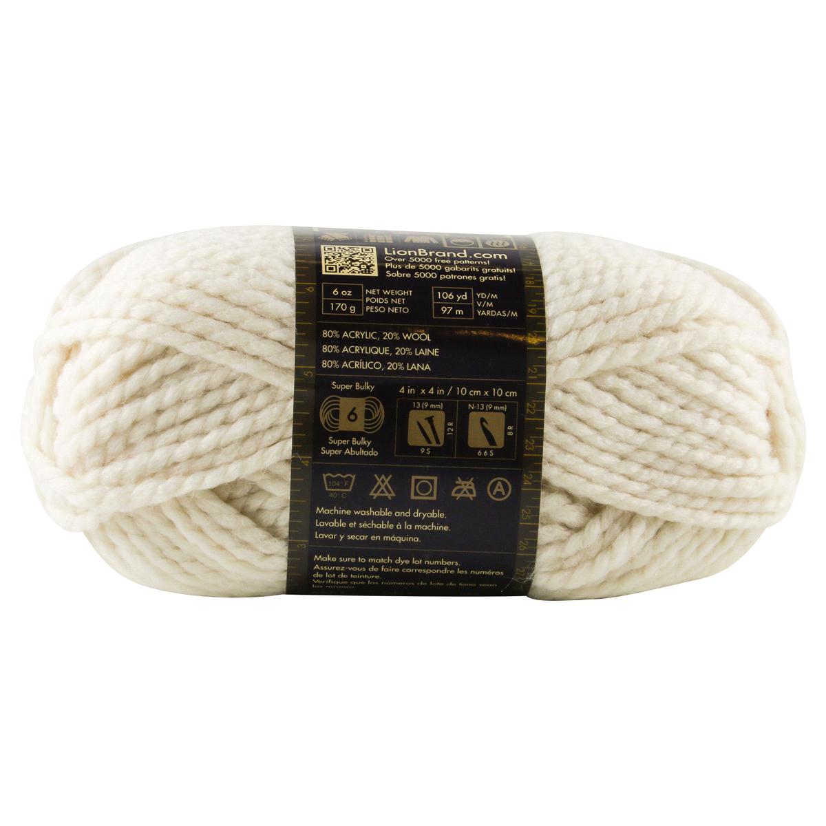 slide 3 of 4, Lion Brand Yarn Wool Ease T&Q Fishermen, 6 oz