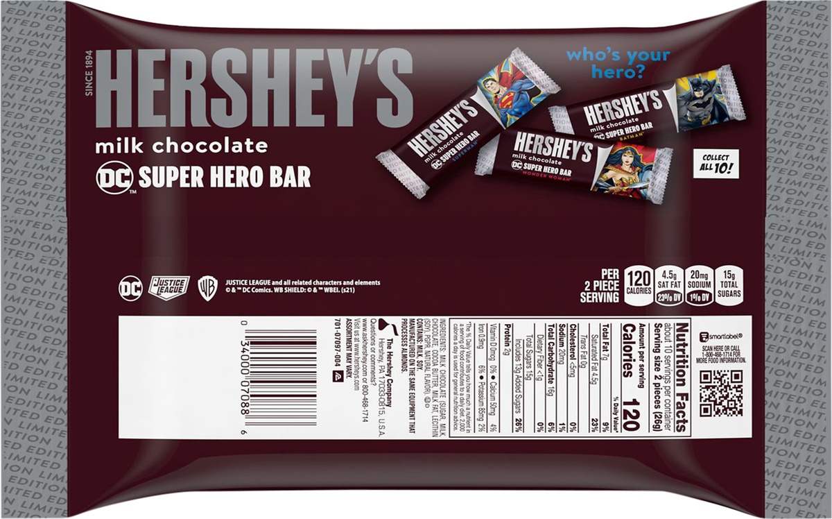 slide 5 of 6, Hershey's Milk Chocolate Emoji Bars, 9.45 oz