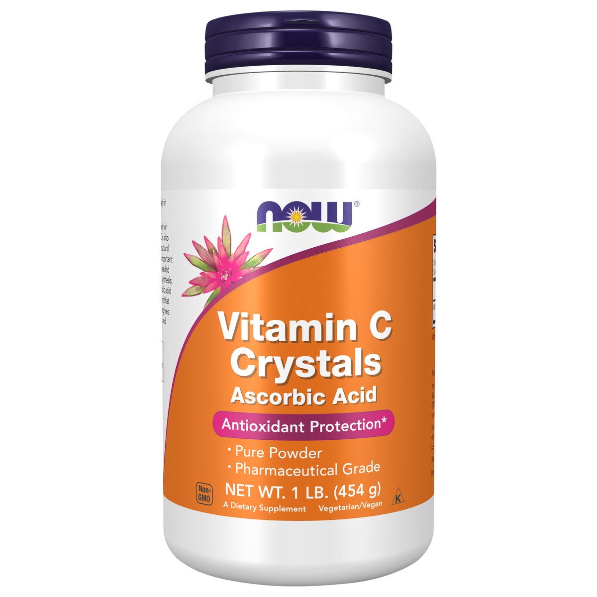 slide 1 of 4, NOW Vitamin C Crystals - 1 lb. Powder, 1 lb